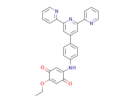 Molecular Structure of 196202-14-9 (4'-[4-(5-ethoxy-1,4-benzoquinon-2-ylamino)phenyl]-2,2':6',2''-terpyridine)