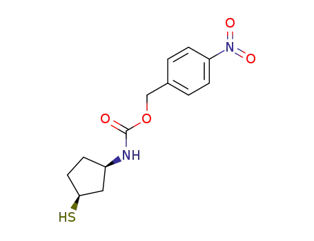 Molecular Structure of 105675-97-6 (cis-3-mercapto-1-(p-nitrobenzyloxycarboxylamino)cyclopentane)