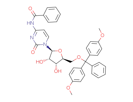 N-(1-{(2S,3S,4R,5S)-5-[Bis-(4-methoxy-phenyl)-phenyl-methoxymethyl]-3,4-dihydroxy-tetrahydro-furan-2-yl}-2-oxo-1,2-dihydro-pyrimidin-4-yl)-benzamide