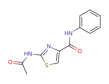 4-Thiazolecarboxamide, 2-(acetylamino)-N-phenyl-