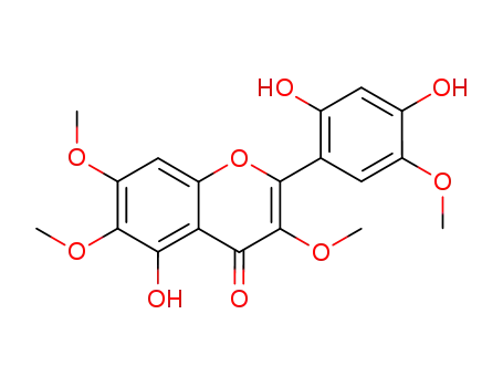 4H-1-Benzopyran-4-one,
2-(2,4-dihydroxy-5-methoxyphenyl)-5-hydroxy-3,6,7-trimethoxy-