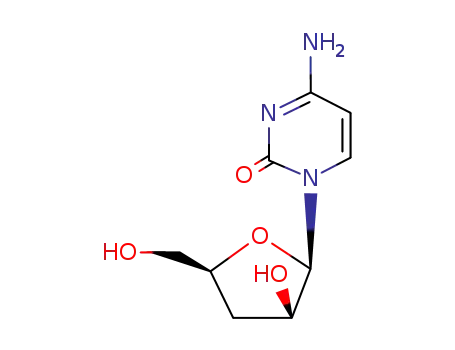Molecular Structure of 58526-07-1 (1-(3-deoxypentofuranosyl)cytosine)