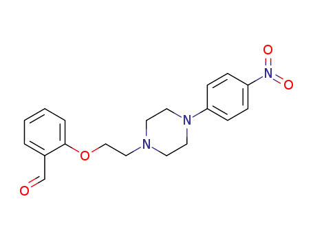 Molecular Structure of 103076-84-2 (2-{2-[4-(4-Nitro-phenyl)-piperazin-1-yl]-ethoxy}-benzaldehyde)