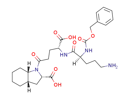 1-(N(2)-Benzyloxycarbonylornithyl-gamma-glutamyl)octahydro-1H-indole-2-carboxylic acid
