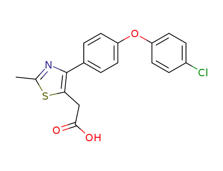 5-Thiazoleacetic acid, 4-[4-(4-chlorophenoxy)phenyl]-2-methyl-