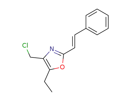 Oxazole, 4-(chloromethyl)-5-ethyl-2-(2-phenylethenyl)-