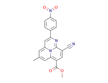 9-Cyano-5-methyl-2-(4-nitro-phenyl)-1,9b-diaza-phenalene-7-carboxylic acid methyl ester