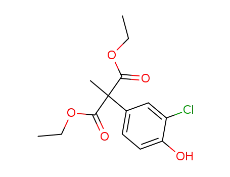Diethyl [(3-chloro-4-hydroxyphenyl)methyl]propanedioate
