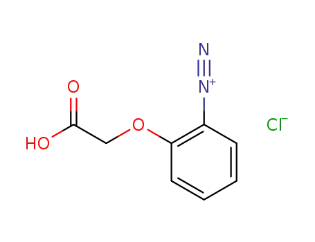 Molecular Structure of 86926-85-4 (2-Carboxymethoxy-benzenediazonium; chloride)
