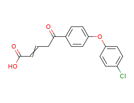 2-Pentenoic acid, 5-[4-(4-chlorophenoxy)phenyl]-5-oxo-