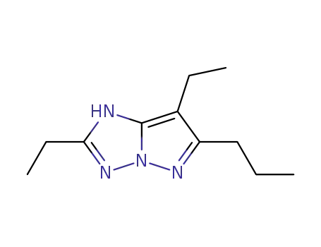 Molecular Structure of 151406-75-6 (2,7-diethyl-6-propyl-1H-pyrazolo[1,5-b][1,2,4]triazole)