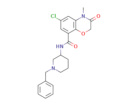 6-Chloro-4-methyl-3-oxo-3,4-dihydro-2H-benzo[1,4]oxazine-8-carboxylic acid (1-benzyl-piperidin-3-yl)-amide