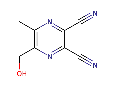 2,3-피라진디카르보니트릴,5-(히드록시메틸)-6-메틸-(9CI)
