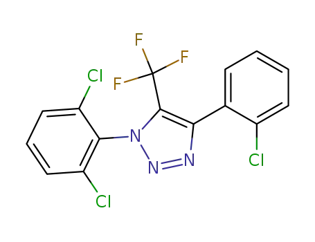 1H-1,2,3-Triazole,
4-(2-chlorophenyl)-1-(2,6-dichlorophenyl)-5-(trifluoromethyl)-