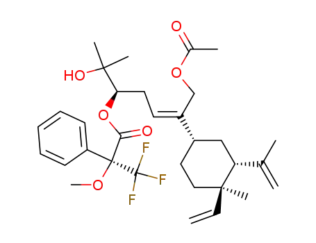 (S)-3,3,3-Trifluoro-2-methoxy-2-phenyl-propionic acid (Z)-(R)-5-acetoxy-1-(1-hydroxy-1-methyl-ethyl)-4-((1S,3R,4R)-3-isopropenyl-4-methyl-4-vinyl-cyclohexyl)-pent-3-enyl ester