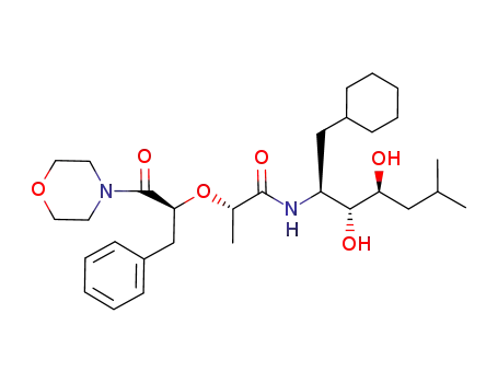 (S)-2-((S)-1-Benzyl-2-morpholin-4-yl-2-oxo-ethoxy)-N-((1S,2R,3S)-1-cyclohexylmethyl-2,3-dihydroxy-5-methyl-hexyl)-propionamide