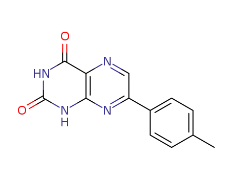 Molecular Structure of 113120-76-6 (7-(4-METHYLPHENYL)-2,4-PTERIDINEDIOL)