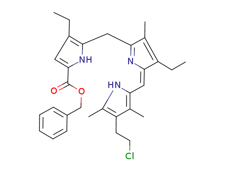 benzyl 13-(2-chloroethyl)-3,8-diethyl-7,12,14-trimethyl-5,16-dihydrotripyrrin-1-carboxylate