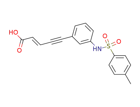 (E)-5-[3-(Toluene-4-sulfonylamino)-phenyl]-pent-2-en-4-ynoic acid
