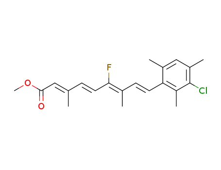 methyl (2E,4E,6Z,8E)-3,7-dimethyl-6-fluoro-9-(2,4,6-trimethyl-5-chlorophenyl)-2,4,6,8-nonatetraenoate