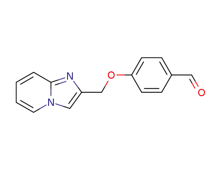Molecular Structure of 118001-76-6 (4-(imidazo[1,2-a]pyridin-2-ylmethoxy)benzaldehyde)