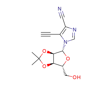 5-ethynyl-1-(2,3-O-isopropylidene-β-D-ribofuranosyl)imidazole-4-carbonitrile
