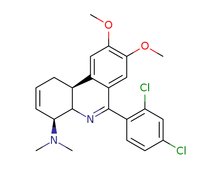 6-(2,4-dichlorophenyl)-1,4,4a,10b-tetrahydro-8,9-dimethoxy-N,N-dimethyl-4-phenanthridinamine