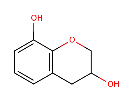 Molecular Structure of 81486-17-1 (3,4-dihydro-2H-chromene-3,8-diol)