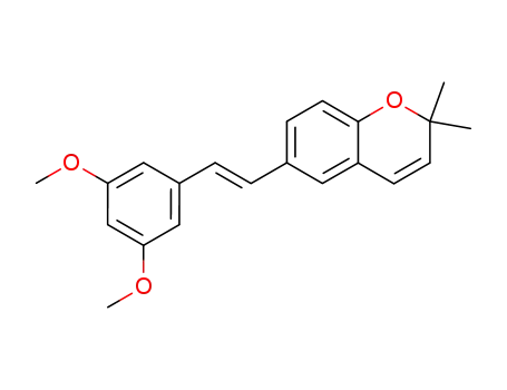 Molecular Structure of 103805-58-9 (6-[(E)-2-(3,5-dimethoxyphenyl)ethenyl]-2,2-dimethyl-2H-chromene)