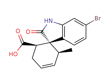 6'-bromo-1,2'-dihydro-6-methyl-2'-oxospiro<4-cyclohexene-1,3'-<3H>indole>-2-carboxylic acid