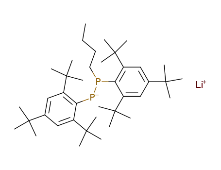 Diphosphine, 1-butyl-1,2-bis[2,4,6-tris(1,1-dimethylethyl)phenyl]-, lithium
salt