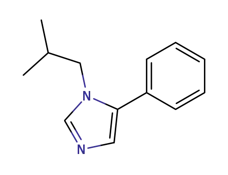 Molecular Structure of 116146-11-3 (1H-Imidazole, 1-(2-methylpropyl)-5-phenyl-)