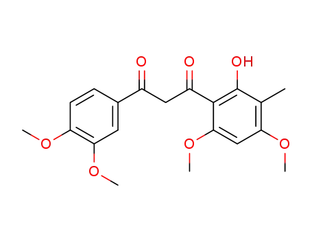 1-(3,4-dimethoxy-phenyl)-3-(2-hydroxy-4,6-dimethoxy-3-methyl-phenyl)-propane-1,3-dione