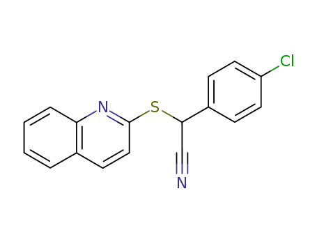 Benzeneacetonitrile, 4-chloro-a-(2-quinolinylthio)-