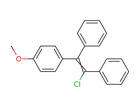 Molecular Structure of 53775-08-9 (Benzene,1-(2-chloro-1,2-diphenylethenyl)-4-methoxy-)