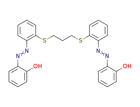 Molecular Structure of 141651-43-6 (Phenol, 2,2'-[1,3-propanediylbis(thio-2,1-phenyleneazo)]bis-)