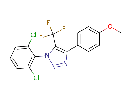 1H-1,2,3-Triazole,
1-(2,6-dichlorophenyl)-4-(4-methoxyphenyl)-5-(trifluoromethyl)-