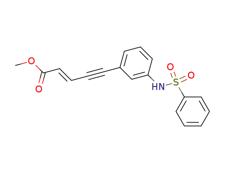 (E)-5-(3-Benzenesulfonylamino-phenyl)-pent-2-en-4-ynoic acid methyl ester