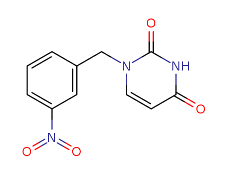 2,4(1H,3H)-Pyrimidinedione,1-[(3-nitrophenyl)methyl]- cas  28485-00-9