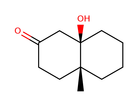 Molecular Structure of 4707-07-7 (8a-hydroxy-4a-methyl-decalin-2-one)