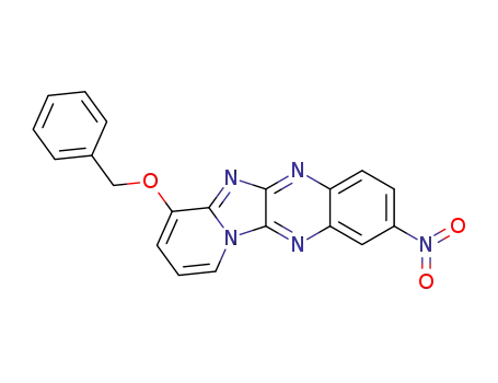 Molecular Structure of 143702-66-3 (1-Benzyloxy-7-nitro-4a,5,10,11-tetraaza-benzo[b]fluorene)