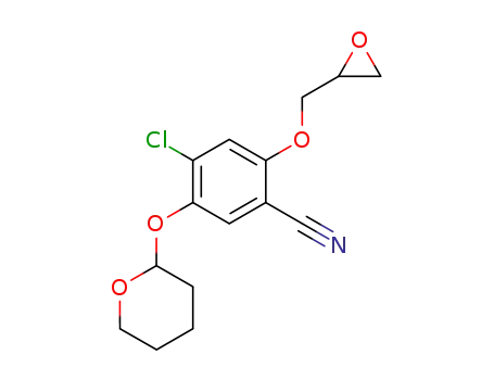 Benzonitrile,
4-chloro-2-(oxiranylmethoxy)-5-[(tetrahydro-2H-pyran-2-yl)oxy]-