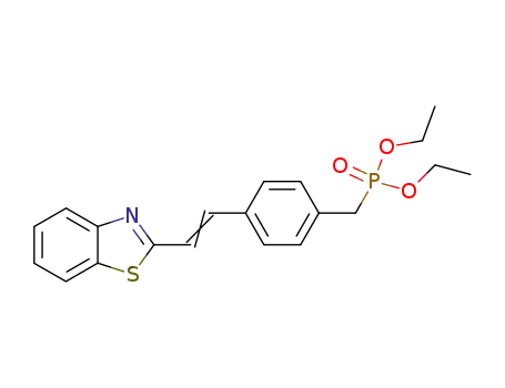Phosphonic acid, [[4-[2-(2-benzothiazolyl)ethenyl]phenyl]methyl]-, diethyl
ester