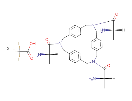 C<sub>33</sub>H<sub>42</sub>N<sub>6</sub>O<sub>3</sub>*3C<sub>2</sub>HF<sub>3</sub>O<sub>2</sub>