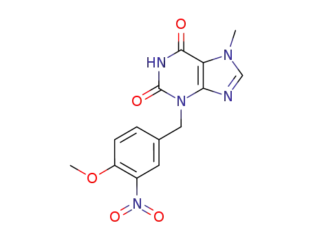 1H-Purine-2,6-dione,
3,7-dihydro-3-[(4-methoxy-3-nitrophenyl)methyl]-7-methyl-