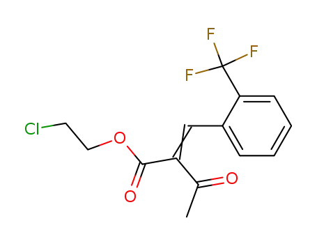 3-Oxo-2-[1-(2-trifluoromethyl-phenyl)-meth-(E)-ylidene]-butyric acid 2-chloro-ethyl ester