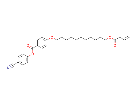 Benzoic acid, 4-[[11-[(1-oxo-3-butenyl)oxy]undecyl]oxy]-, 4-cyanophenyl ester