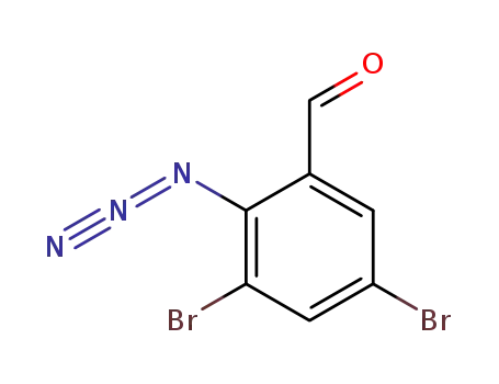 Molecular Structure of 74308-35-3 (2-azido-3,5-dibromobenzaldehyde)