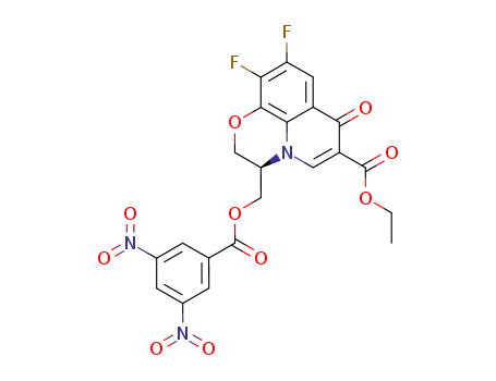 (R)-3-(3,5-Dinitro-benzoyloxymethyl)-8,9-difluoro-6-oxo-2,3-dihydro-6H-1-oxa-3a-aza-phenalene-5-carboxylic acid ethyl ester