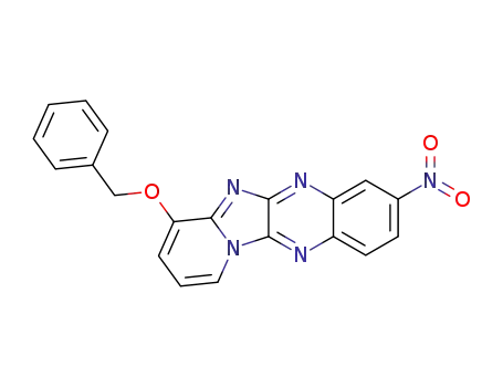 Molecular Structure of 143702-80-1 (1-Benzyloxy-8-nitro-4a,5,10,11-tetraaza-benzo[b]fluorene)